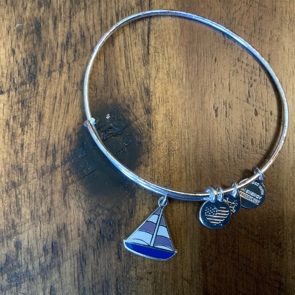 Alex and Ani Sailboat Seas Bangle - Picture 1 of 2